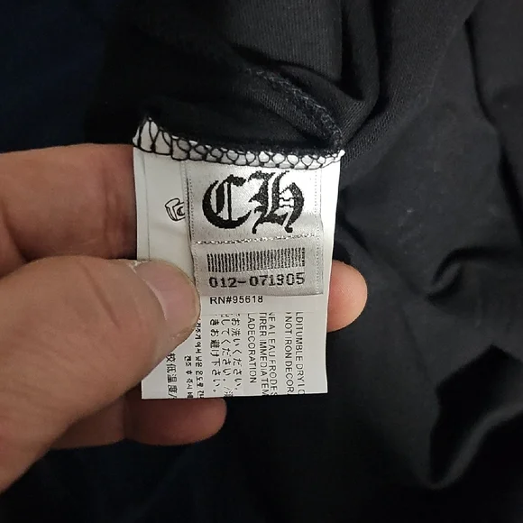 Chrome Hearts Black Tee with Red and White Design - Picture 6 of 16